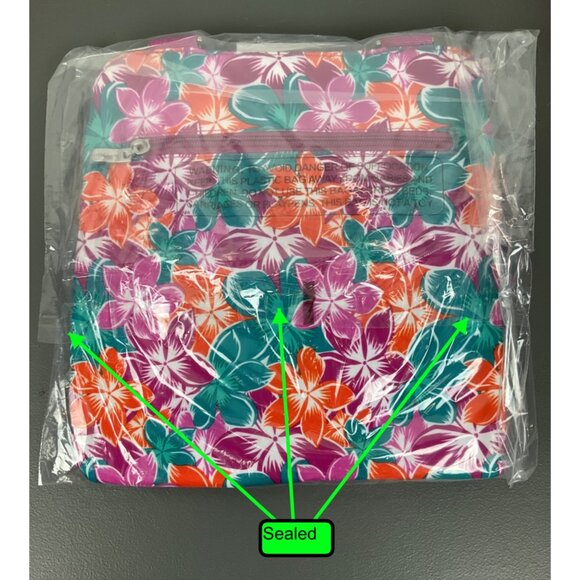 Baggallini Horizon Crossbody Bag - Luau Print, Lightweight, Water-Resistant, Inc - Picture 6 of 7